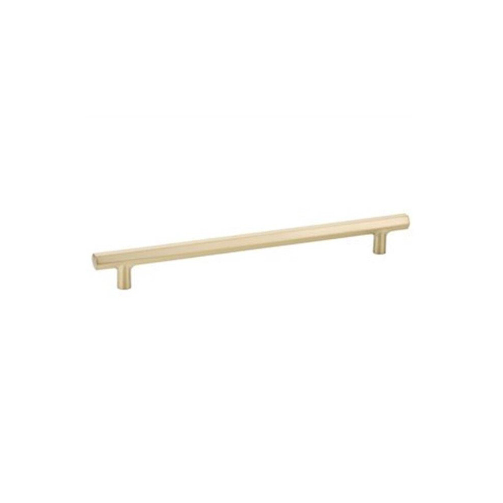 Emtek 86680Us4 10 In. Center To Center Mod Hex Cabinet Pull, Satin Brass 738505035837