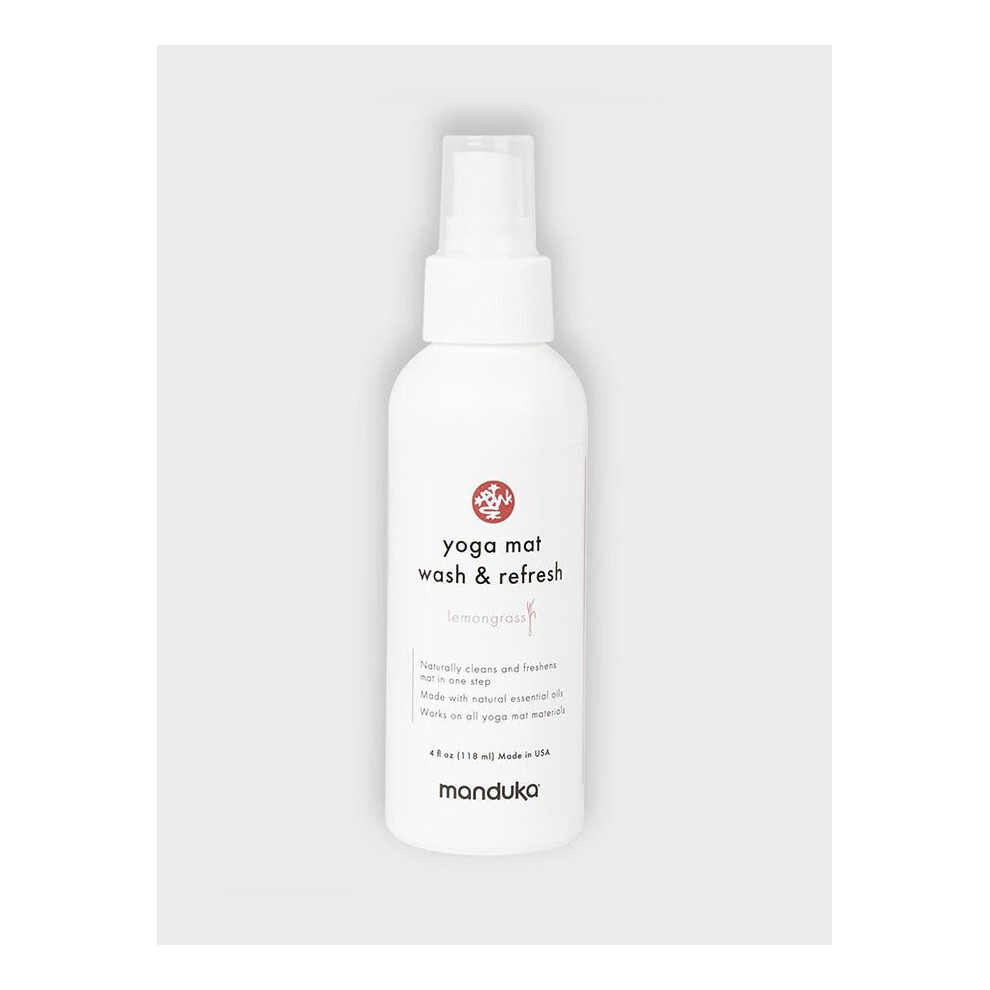 (Lemongrass) Manduka Yoga Mat Wash and Refresh - 4oz (118ml)