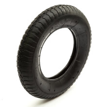Industrial 14in 3.50-8 Pneumatic Tyre for Wheelbarrows & Trolleys - Off-Road Knobbly, 35 PSI (25051)