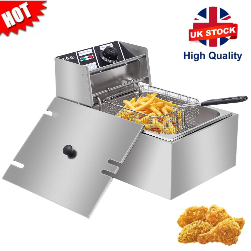 6L 2500W Electric Deep Fryer Fat Chip Single Tank