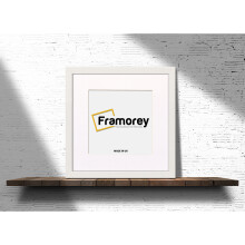 (White With White Mount, 11x11 Pic (13x13 Frame)) Square Size White Picture Frame Photo Frames With Multicolored Mount Flat Wooden Poster Frames