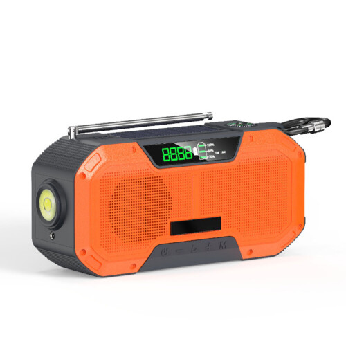 (orange) Multifunction Emergency Radio