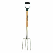 Hilka Stainless Steel Soft Grip Handle Border Hand Fork Garden Digging Tool