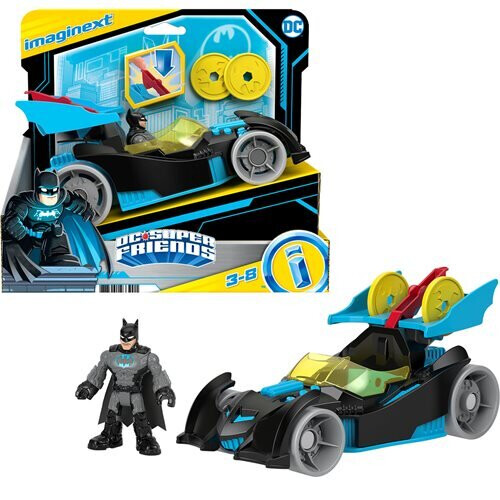 Imaginext DC Friends Batman Bat-Tech Racing Batmobile Push Along Vehicle