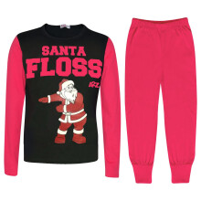 (3-4 Years, Baby Pink) Unisex Pink Santa Floss A2Z Xmas Pyjamas Outfits