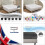 (Single, Charcoal) Easy Iron Percale Fitted Cotton Sheet 2