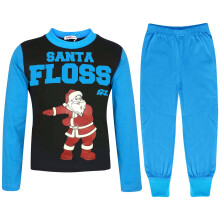 (3-4 Years, Blue) Unisex Santa Floss A2Z Xmas Pyjamas Outfits 2-13