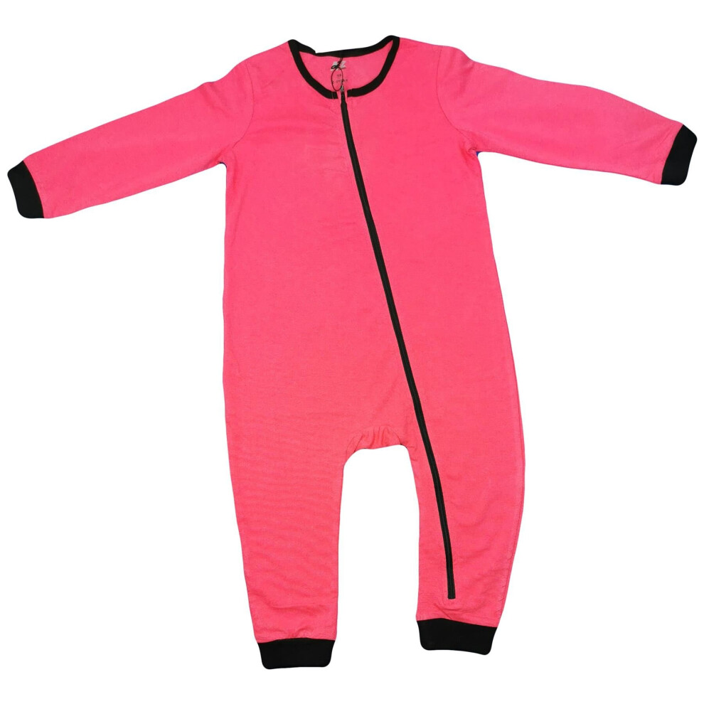 (9-12 Months, Pink) Baby Unisex Rompers Sleepsuits A2Z Onesie One Piece