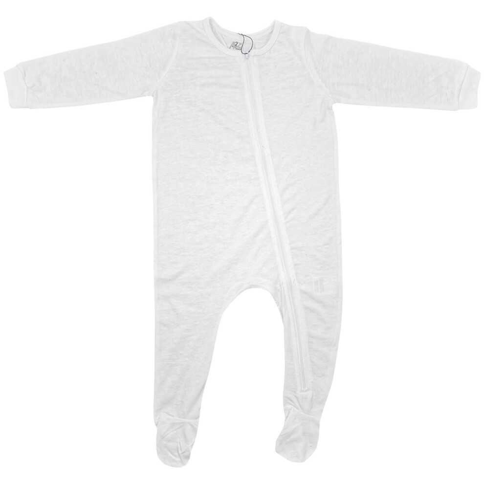 (12-18 Months, White) Kids Unisex Baby Rompers White Sleepsuit Jumsuit