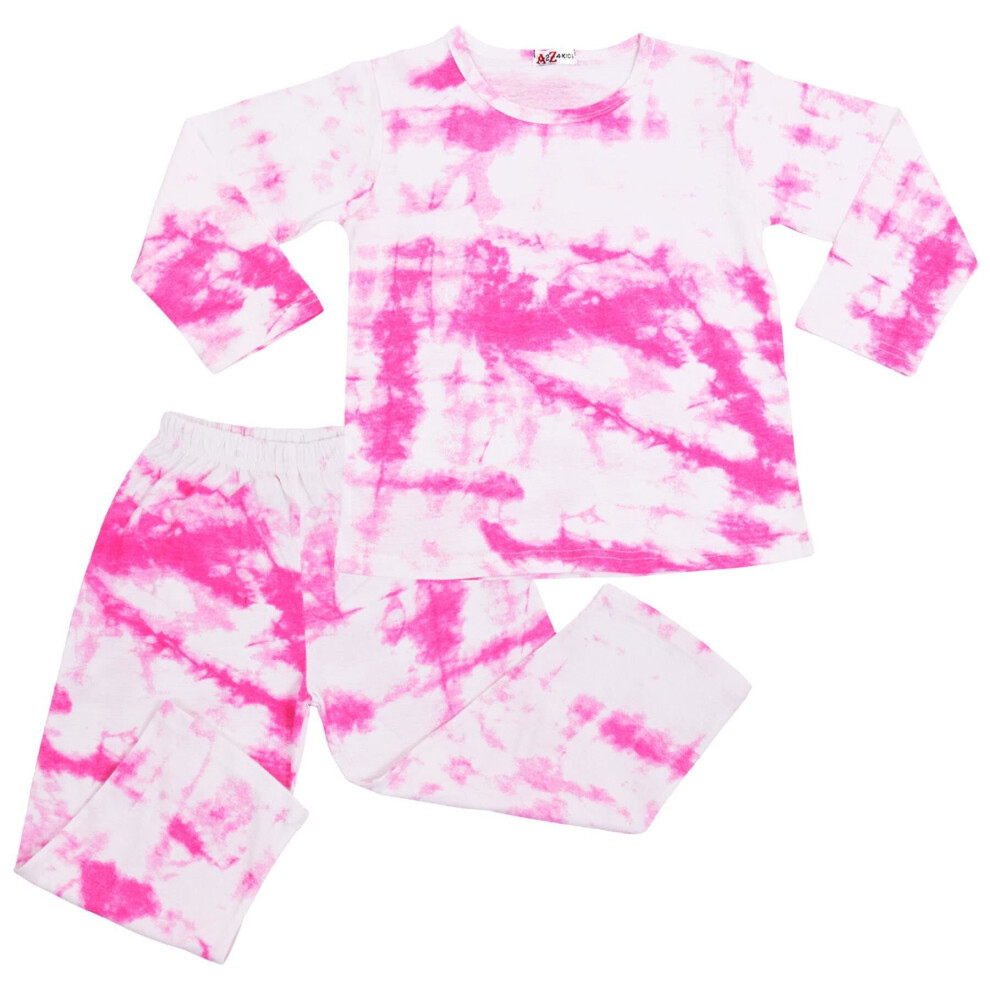 (13 Years, Pink) Girls Colour Tie Dye Cosplay Pyjamas Childrens Gifts