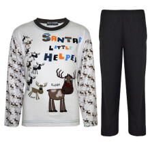 (3-4 Years, Black) Girls Boys Christmas Pyjamas Reindeer Rudolph PJ's