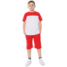 (13 Years, Navy) Girls Boys Navy Contrast Panelled T Shirt Short