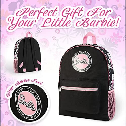 Barbie Barbie Bag - Backpack for Girls - Pink - Rainbow 1