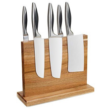 Tuevob Magnetic Knife Block Knives Storage Holder Double Side Magnet Magnetic Knife Board (Knives Not Included) Kitchen Cutlery Block with A