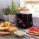 Philips Philips Toaster, 8 Settings, Integrated bun warming rack, Compact design, Black, HD2581/91 4