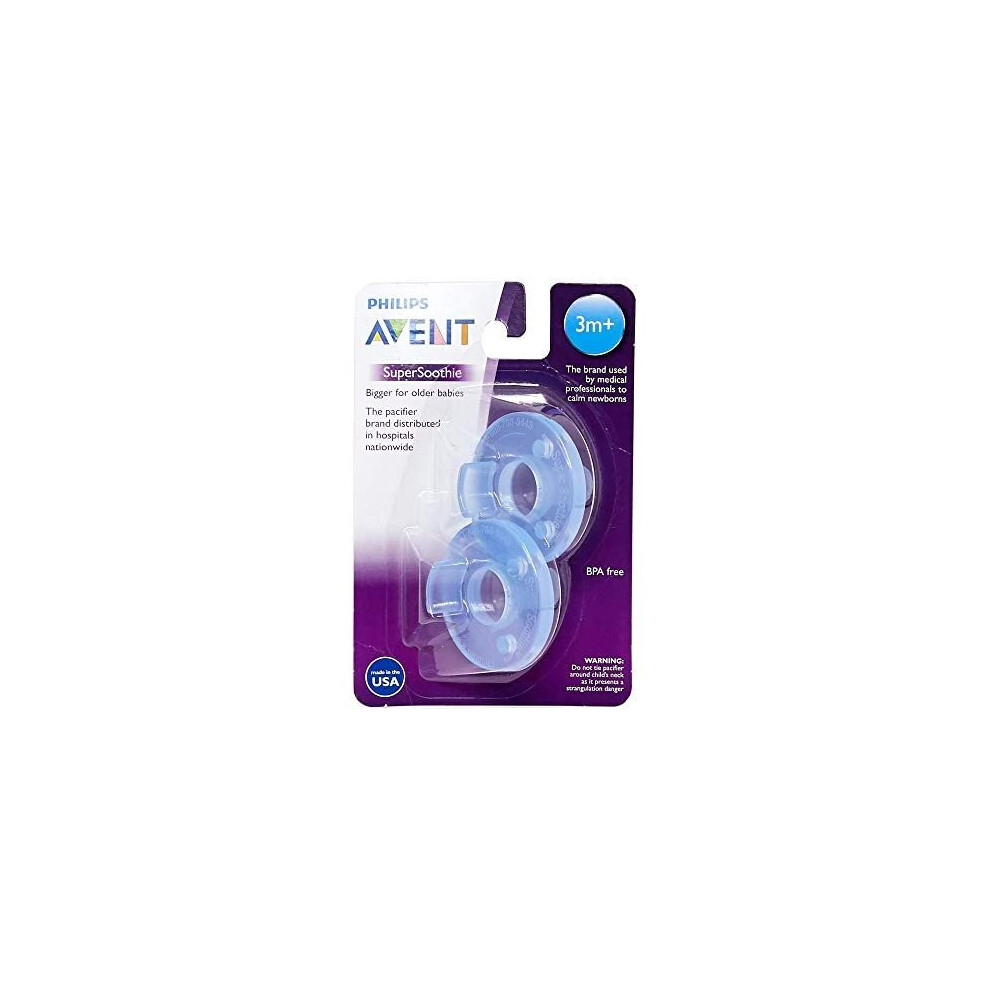 Philips Avent SCF192/06 - Classic Dummy for Babies, Orthodontic, Silicone, Blue, 3 Months, 2 Units