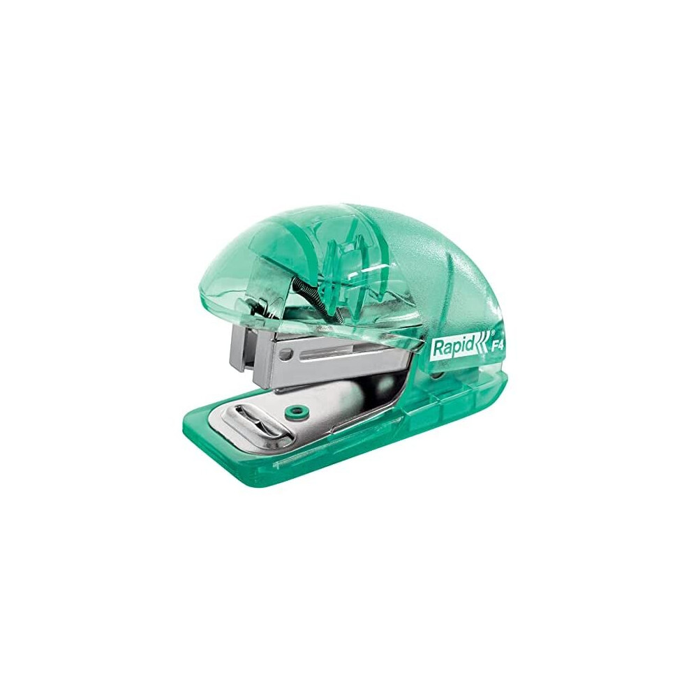 Rapid Esselte Mini Stapler, Top Loading, 10 Sheet Capacity, Integrated Staple Remover, Small, Home, Office, School Use, Staples Included, Colour'