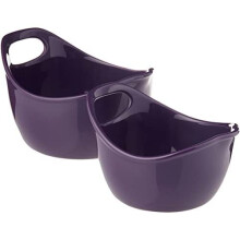 Rachael Ray Ceramics 2-Piece Mixing Bowls Set, Purple