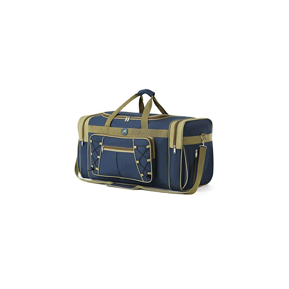 Travel Duffel Bag 65L Foldable Weekender Overnight Bag 65cm Lightweight Oxford Cloth Extra Large Gym Luggage Duffel Water & Tear Resistant for Me