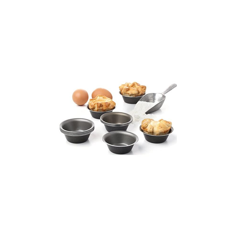 Maxi Nature Muffin Tins Set of 12 - Non Stick, Durable, Dishwasher Safe - Aluminium Moulds for Baking Mini Pies, Tarts, Darioles - Easy to C