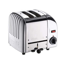 Dualit Classic 2 Slice Vario Toaster - Stainless Steel, Hand Built in the UK - Replaceable ProHeat Elements - Heat Two or Four Slots, Defrost Bre