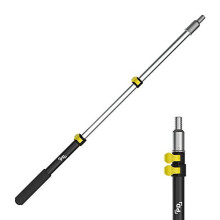 PD 1.5-to-3 Foot Telescopic Extension Pole, Multi-Purpose Paint Roller Extension, EZ-Lock Mechanism | Lightweight Aluminum Handle | Threaded