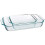 Pyrex Pyrex Basics Clear Glass Baking Dishes - 2 Piece Value-Plus Pack - 1 Each: 3 Quart Oblong, 2 Quart Square by Pyrex 3
