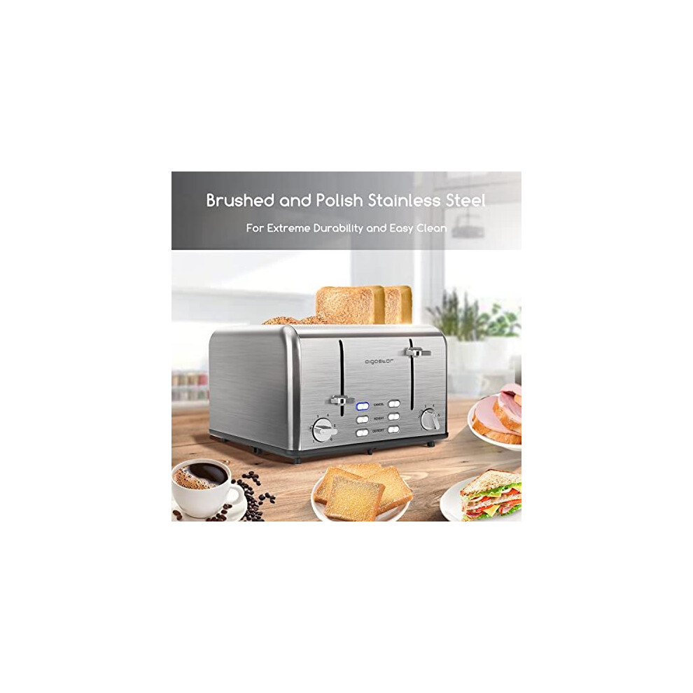 aigostar-stainless-steel-toaster-4-slice--independent-and-extra-wide-slots--defrost---reheat-functions--1550w-electric-toaster-with-high-lifting