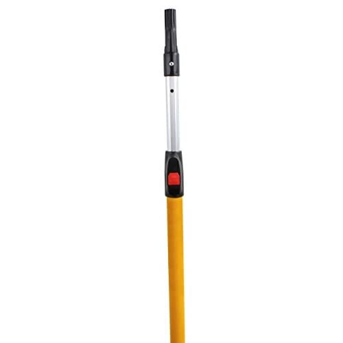 ProDec PREX003 2' - 4' Button Lock Extension Pole for Paint Roller Frames, Yellow