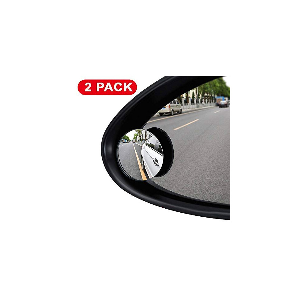 Blind Spot Mirrors For Car, Ilyplus 360Rotatable Waterproof Convex Rear View Mirror Wing Mirror Rearview Blindspot Mirrors For Universal Cars -2 632096500081