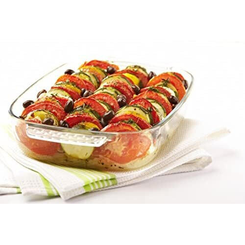 Pyrex Pyrex Borosilicate Glass Rectangular Roaster with Easy Grip Handles, 39x25cm 2