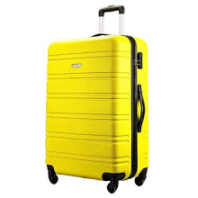Flymax 24" Medium Suitcase Lightweight Luggage 4 Wheel Spinner Travel Case Trolley ABS Hold Check in