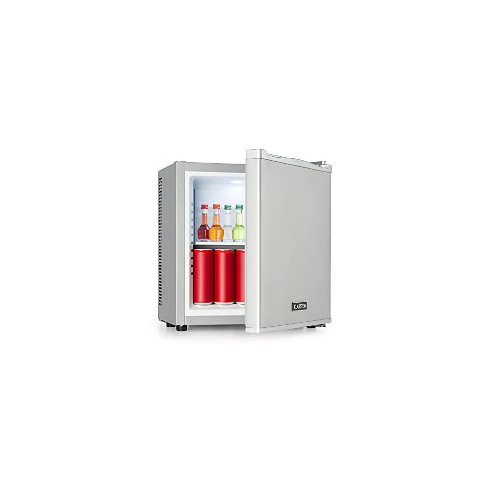 Klarstein Secret Cool Mini-Fridge - Mini-Bar, Energy Efficiency Class G, 13 L, 45 cm Height, 0 dB, Silent, Noiseless, Cooling range: 5-8  C