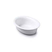Wm Bartleet & Sons Traditional Porcelain Individual Serving Oval Pie Crust Dish, 18cm  White