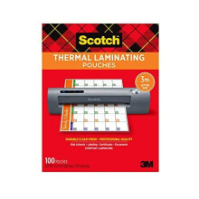 Scotch Thermal Laminating Pouches, 100-Pack, 8.9 x 11.4 Inches, Letter Size Sheets (TP3854-100)