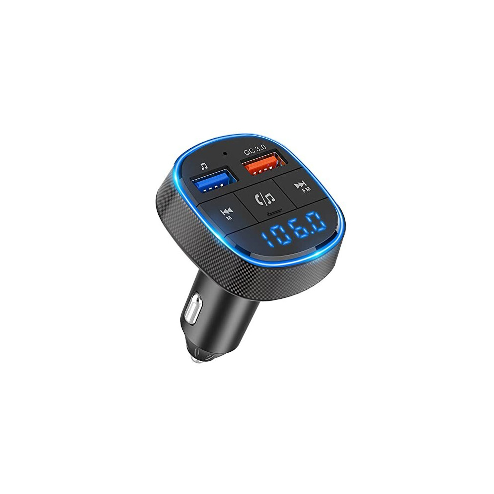 ?Upgraded Version?Clydek Fm Transmitter For Car, Bluetooth 5.0 Car Radio Audio Adapter With Dual Usb Charge Port, Mp3 Player Car Charger Support 703145008855