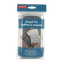 Derwent Pencil Tin, Double Layered Storage With Removable Inner Tray, Professional Quality, 2300582