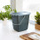 Rotho Greenline Papierkorb 7 l mit Polypropylen (PP) Griffen 5
