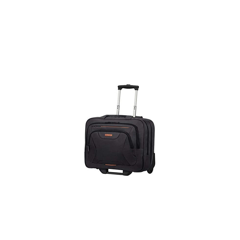 American Tourister At Work Rolling Tote 15.6"" Black / Orange - Image 3