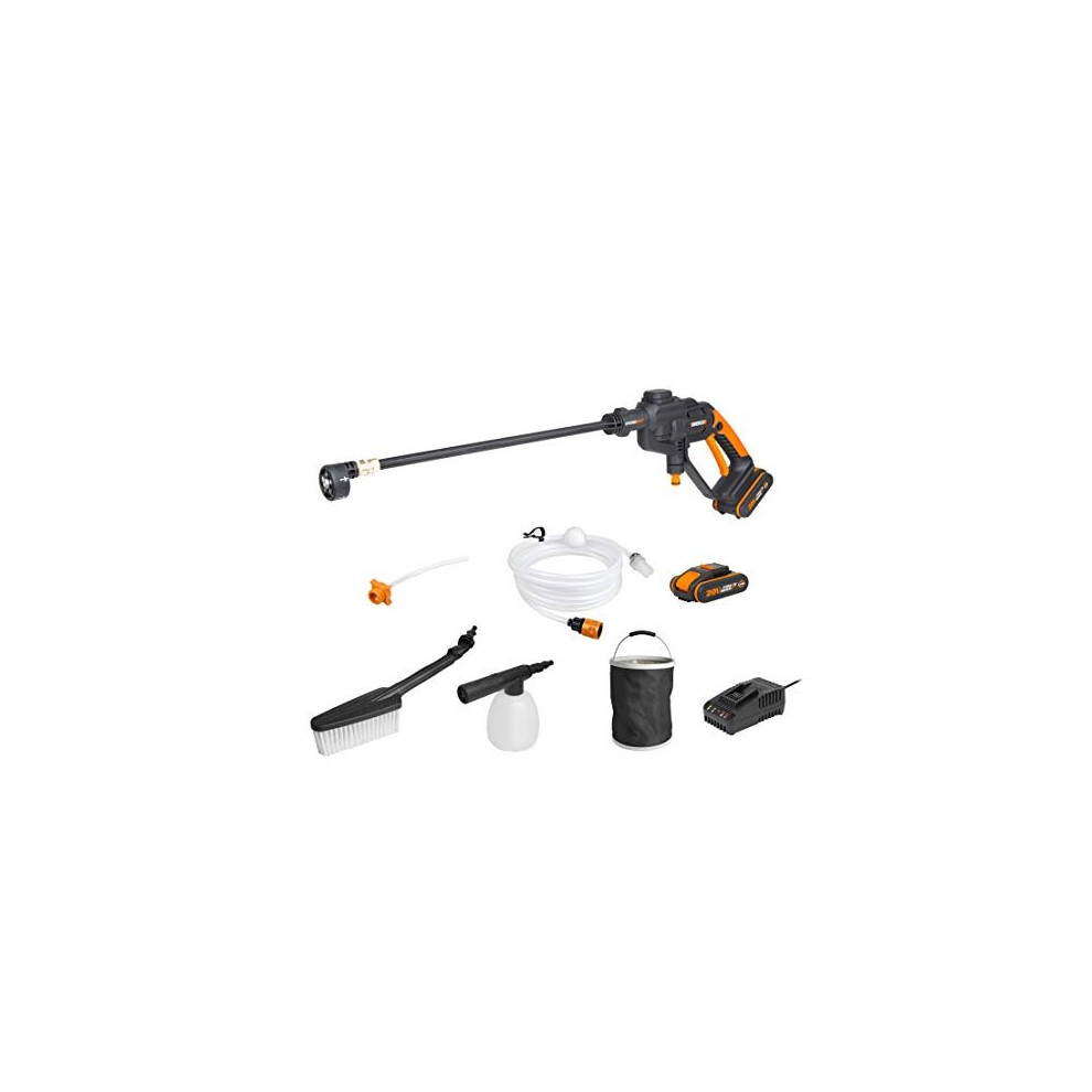 WORX WG620E.4 18V (20V Max) Cordless Hydroshot Portable Pressure Cleaner Kit with 2 Batteries