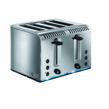 Russell Hobbs 20750 Buckingham 4-Slice Toaster, Polished, 2100 W, Stainless Steel