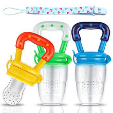 4 Pack Baby Food Feeder Fruit Feeder Set, Pacifier Feeder Baby Supplies Toys