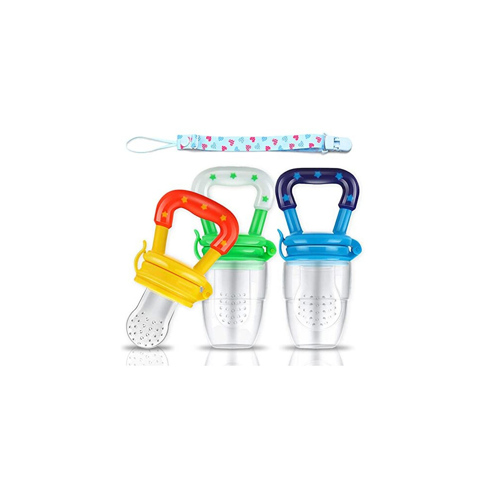 4 Pack Baby Food Feeder Fruit Feeder Set, Pacifier Feeder Baby Supplies Toys