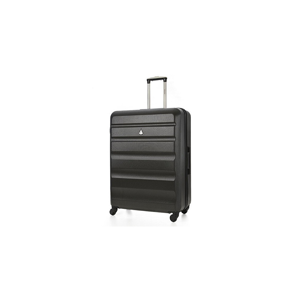 Aerolite Large Lightweight Abs Hard Shell Travel Hold Check In Luggage Spinner Suitcase With 4 Wheels, 29"