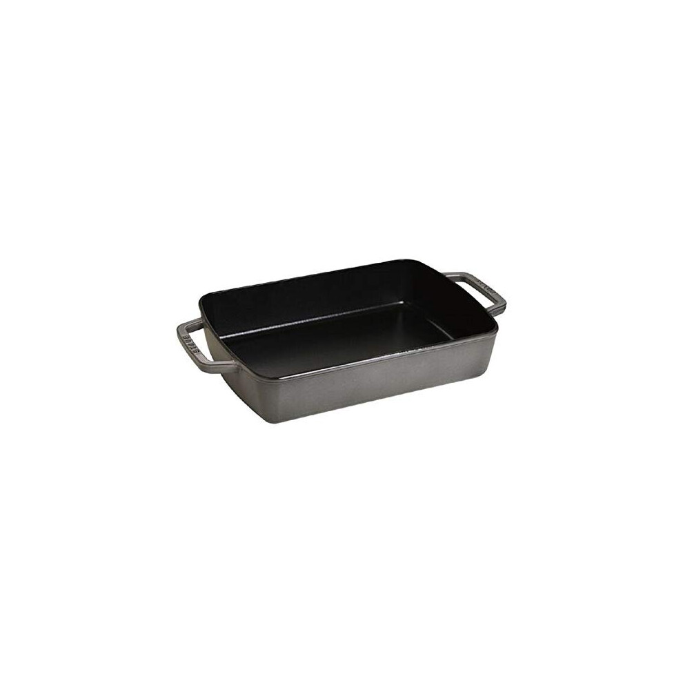 STAUB Cast Iron Roasting Pan 30 x 20 cm Graphite Grey