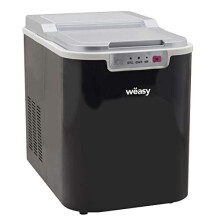 WEASY Eiswürfelmaschine - KW12 - Bis zu 12 kg Eiswürfel pro Tag - 7 bis 12 Minuten Produktionszeit - Schwarz