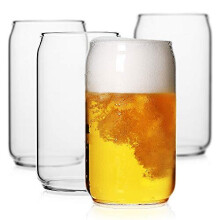 Glass de cerveja Luxu 20 on   as de copos de cerveja em forma de 4 -Artinas de bebida com copos grandes de cerveja para qualquer bebida e qualquer