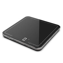 Salter Cook Pro Bluetooth Kitchen Scale - Connect Phone to Salter Cook App & Follow Interactive Recipes, Ultra Slim Glass Platform, Large Di