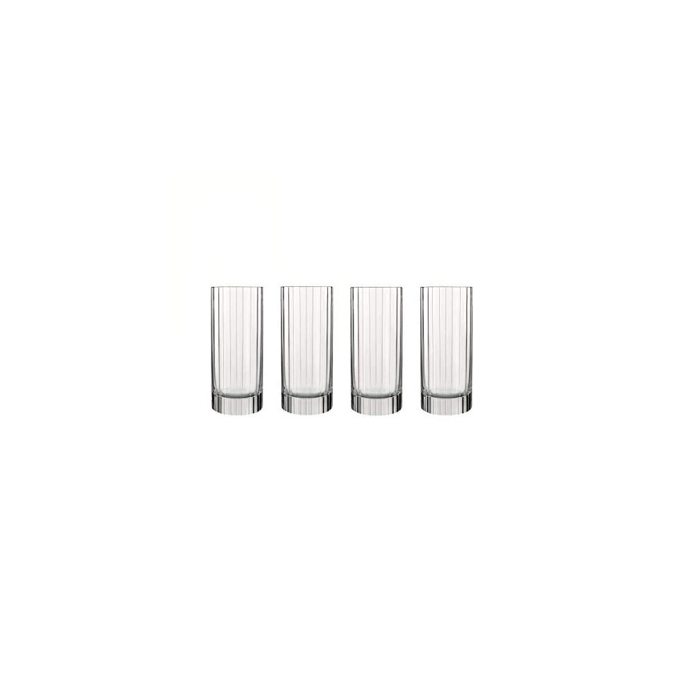 Luigi Bormioli - Bach - Hi Ball Drinking Glasses - SON.hyx Crystal - Highly Resistant to Breakage - Dishwasher Safe - Made in Italy - Set of