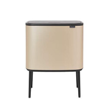 BRABANTIA Poubelle Bo Touch Bin - 3 x 11L - Oro Metallico